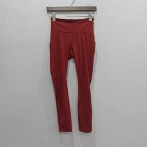 Lululemon Train Times 7/8 Pant *25" Dark Sport Red 2018